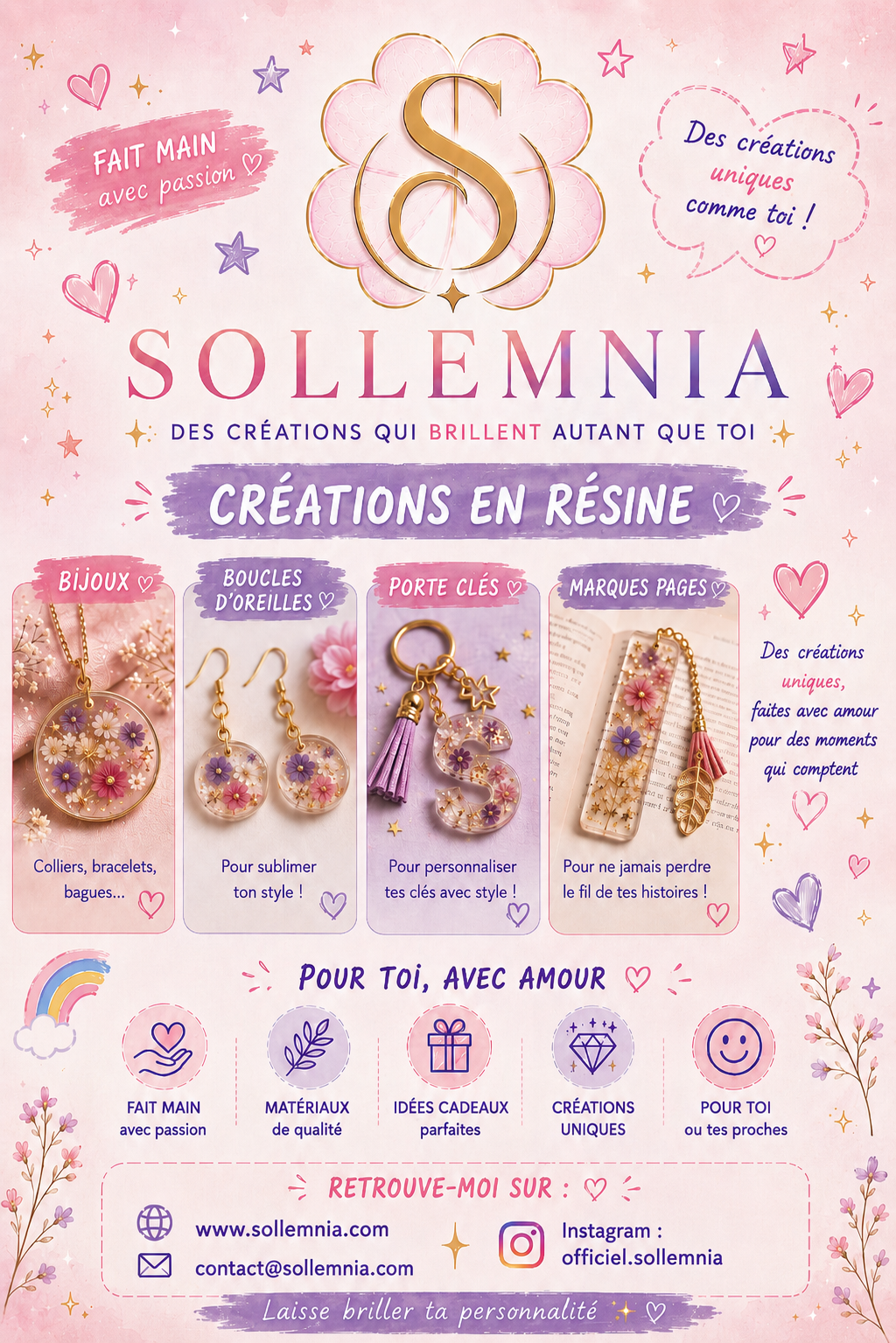 Affiche des créations Sollemnia